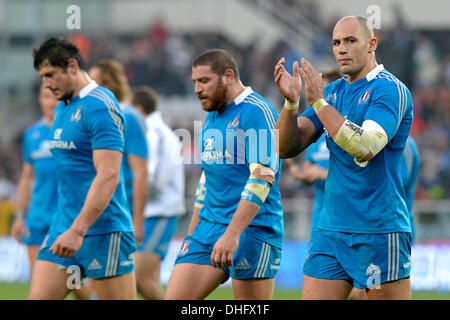 Turin, Italien. 9. November 2013. Sergio Parisse während der Rugby-Testspiel zwischen Italien und Australien im Stadio Olimpico am 9. November 2013 in Turin, Italy.Photo: Filippo Alfero/NurPhoto Credit: Filippo Alfero/NurPhoto/ZUMAPRESS.com/Alamy Live News Stockfoto