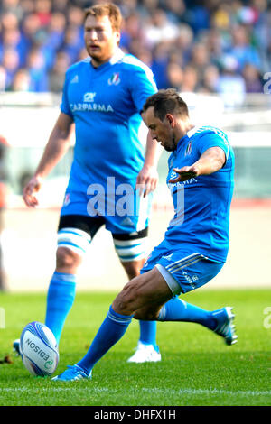 Turin, Italien. 9. November 2013. Di Bernardo während der Rugby-Testspiel zwischen Italien und Australien im Stadio Olimpico am 9. November 2013 in Turin, Italy.Photo: Filippo Alfero/NurPhoto Credit: Filippo Alfero/NurPhoto/ZUMAPRESS.com/Alamy Live News Stockfoto