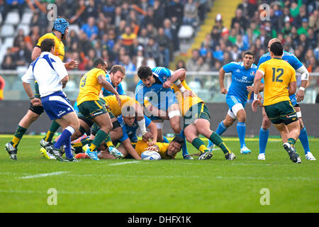 Turin, Italien. 9. November 2013. Alessandro Zanni während der Rugby-Testspiel zwischen Italien und Australien im Stadio Olimpico am 9. November 2013 in Turin, Italy.Photo: Filippo Alfero/NurPhoto Credit: Filippo Alfero/NurPhoto/ZUMAPRESS.com/Alamy Live News Stockfoto