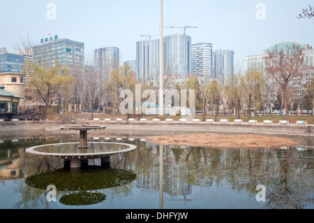 Sanlitun SOHO Einkaufszentren, Büro- und Wohnhäuser im Zentrum von Sanlitun Bereich im Chaoyang District, Beiijing, China Stockfoto