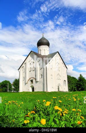 Kirche der Verklärung des Erlösers auf Iljina Straße in Weliki Nowgorod, Russland Stockfoto