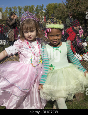 Ghouls und Kürbisse Halloween Festival auf der Brooklyn Botanic Garden in Brooklyn, New York. Stockfoto