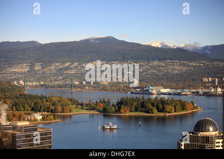 Kanada, Vancouver, Burrard Inlet Coal Harbour, North Vancouver, Stockfoto