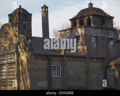 Mährische Keramik und seinen Museum, Doylestown, PA, USA Stockfoto