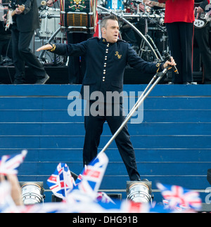 Ein Konzert in der Mall am 4. Juni 2012 im Buckingham Palace in London, H.M diamantene Thronjubiläum der Queen zu feiern statt. Stockfoto