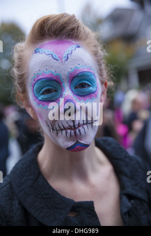 Nachbarschaft-Halloween-Feier & Parade in Ditmas Park, Brooklyn, New York Stockfoto