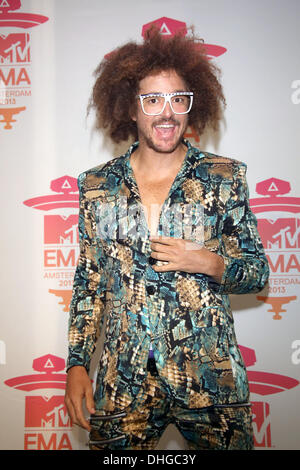 Amsterdam, Niederlande. 9. November 2013. Musik-Künstler Redfoo besucht die Pressekonferenz von 2013 MTV EMAs aka MTV Europe Music Awards am Westerunie in Amsterdam, Niederlande, 9. November 2013. Foto: Hubert Boesl/Dpa/Alamy Live News Stockfoto