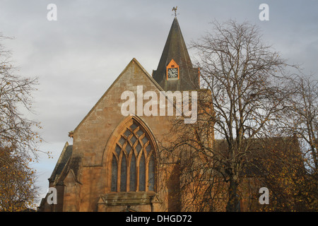 Fassade der Kathedrale von Dornoch Schottland november 2013. Stockfoto