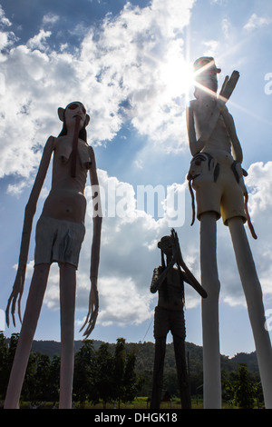 Die Kunst des Giant, Ghost und Hölle Stockfoto