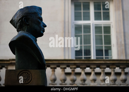 Statue von Nehru, London Stockfoto
