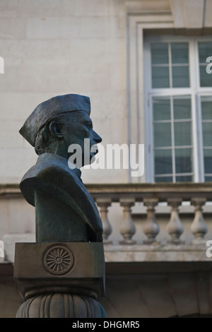 Statue von Nehru, London Stockfoto