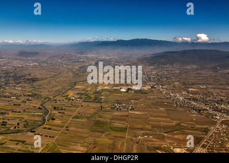 Luftaufnahme der Tal von Oaxaca 6. November 2013 in Oaxaca, Mexiko Stockfoto