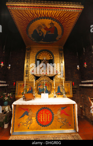 Das Heilige Haus in der anglikanischen Heiligtum unserer lieben Frau am Walsingham. Stockfoto