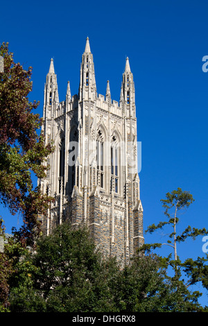 Duke University chapel Glockenturm auf dem Campus der Duke University in Durham, North Carolina. Stockfoto