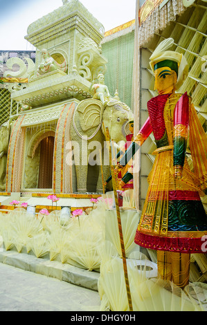 Göttin Durga, Kunst und Dekoration, Durga Puja Festival, Kalkutta, Calcutta Stockfoto