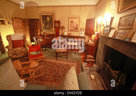 Spielzimmer, Dunham Massey, abends. NT in der Nähe von Altrincham, Cheshire, England, UK Stockfoto