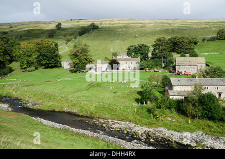 Bauernhof am Yockenthwaite in Yorkshire Dales Stockfoto