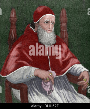Julius II. (1443 – 1513), den Spitznamen "Der gefürchteten Papst" und "The Warrior Papst", Giuliano della Rovere geboren. Stockfoto