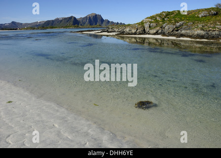 Strand in Andenes Stockfoto