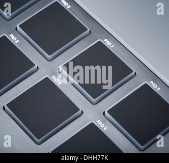 MIDI-Tastatur Pads Stockfoto