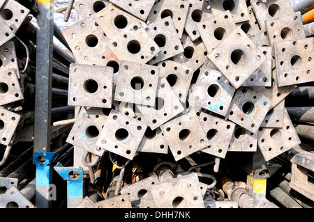 auf Seite Baustahl unterstützt gespeichert Stockfoto