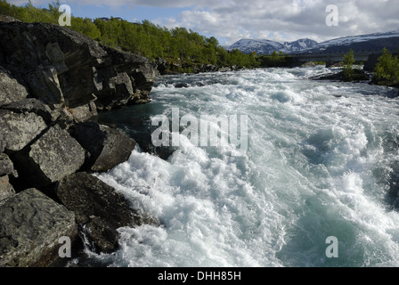 Sjoa in der Nähe von Maurvangen in Jotunheimen Stockfoto