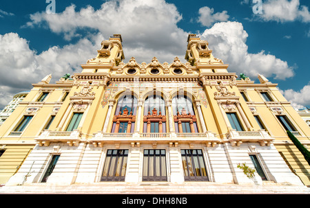 Fassade des Monte-Carlo Casino und Opernhaus, Monaco Stockfoto