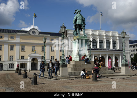 Gustav Adolf Torg in Göteborg Stockfoto