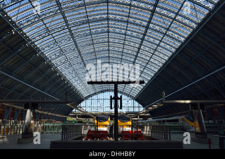 Bahnhof St. Pancras, Euston Road, London NW1, Vereinigtes Königreich Stockfoto