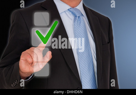 Erfolg-Checkbox Stockfoto