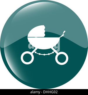 Kinderwagen-Symbol im Modus Stockfoto