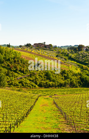 Bauernhaus in Chianti Stockfoto