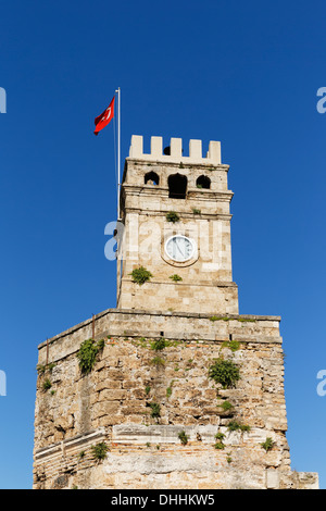 Uhrturm, Kaleiçi, Antalya, Provinz Antalya, Türkei Stockfoto