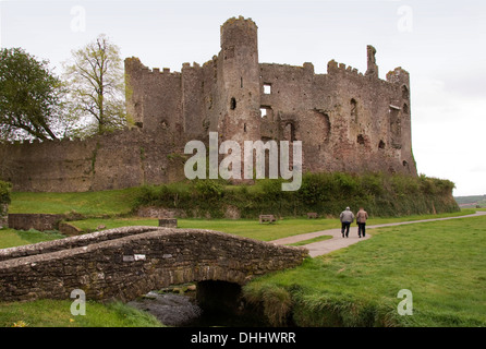 Laugharne, Carmarthen, Wales, UK die Heimat des Dichters Dylan Thomas, zeigt das Bootshaus, schreiben, Hütte, Burg, Browns hotel,grave.a UK Stockfoto