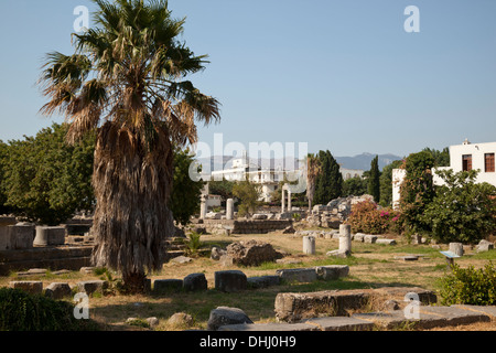 Die antike Agora von Kos, die Insel Kos, Griechenland. Stockfoto