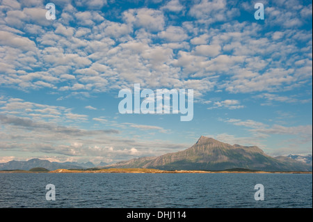 Sandhornoya Insel- und Bergregionen, Bodo, Norwegen Stockfoto