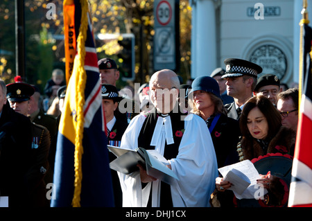 Remembrance Sunday Service, Leamington Spa UK Stockfoto