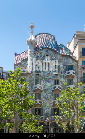 Casa Batllo, Barcelona, Spanien - einem berühmten Gaudi Gebäude Stockfoto