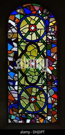 Fenster in der Nordwand. Kirche der Heiligen Maria. Wreay, Cumbria, England, Vereinigtes Königreich, Europa. Stockfoto