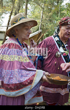 Native American Festival im Oleno State Park in Nordflorida. Stockfoto