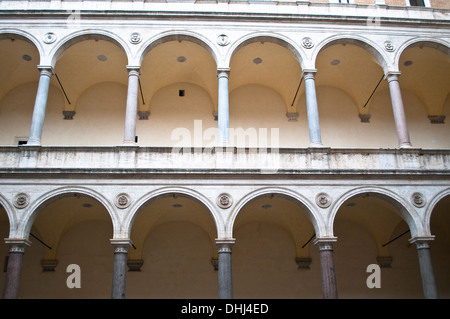 Innenhof des Palazzo della Cancelleria, Rom, Italien Stockfoto