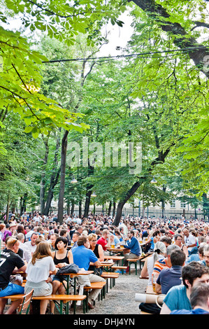 Biergarten, Augustiner Keller, München, Upper Bavaria, Bavaria, Germany Stockfoto