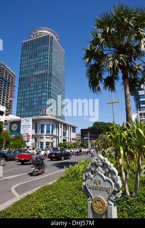 Hauptgebäude der Nationalbank von Kambodscha, neuen finanziellen Bezirk von Phnom Penh, Hauptstadt von Kambodscha, Asien Stockfoto