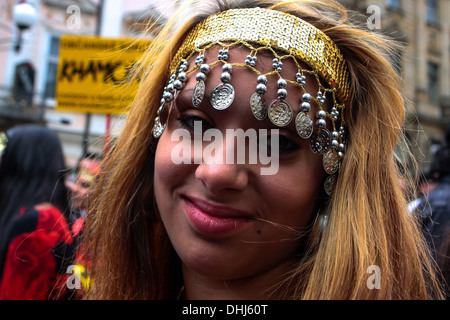 Khamoro ethnischen Festival in Prag. Die Zigeuner in den Straßen von Prag Stockfoto