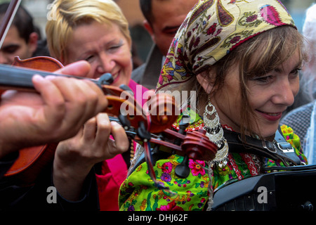 Khamoro ethnischen Festival in Prag. Die Zigeuner in den Straßen von Prag Stockfoto