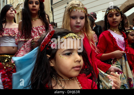 Khamoro ethnischen Festival in Prag. Die Zigeuner in den Straßen von Prag Stockfoto