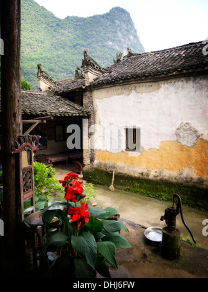 Bauern Haus, Yangshuo, China Stockfoto
