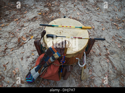 Native American Festival im Oleno State Park in Nordflorida. Stockfoto