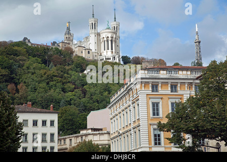 Basilique de Notre-Dame de Fourvière Stockfoto