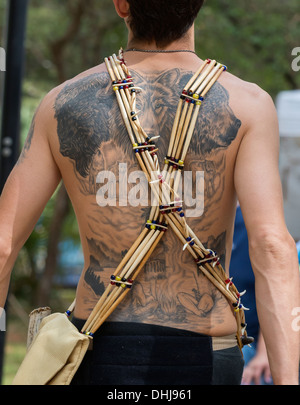 Native American Festival im Oleno State Park in Nordflorida. Stockfoto